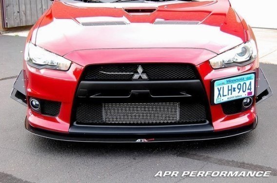 APR Performance Carbon Fiber Wind Splitter With Rods fits 2008-2016 Mitsubishi Evo 10