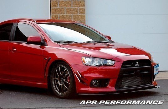 APR Performance Carbon Fiber Wind Splitter With Rods fits 2008-2016 Mitsubishi Evo 10