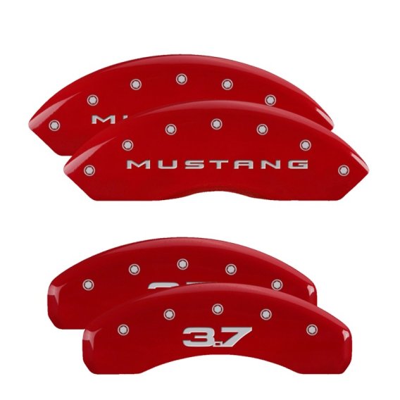 2015-2019 Ford Mustang V6 3.7L Caliper Covers Red