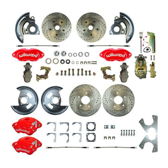 1967-1967 Pontiac Firebird Front and Rear Brake Conversion Kit The Right Stuff AFXSD22DZ