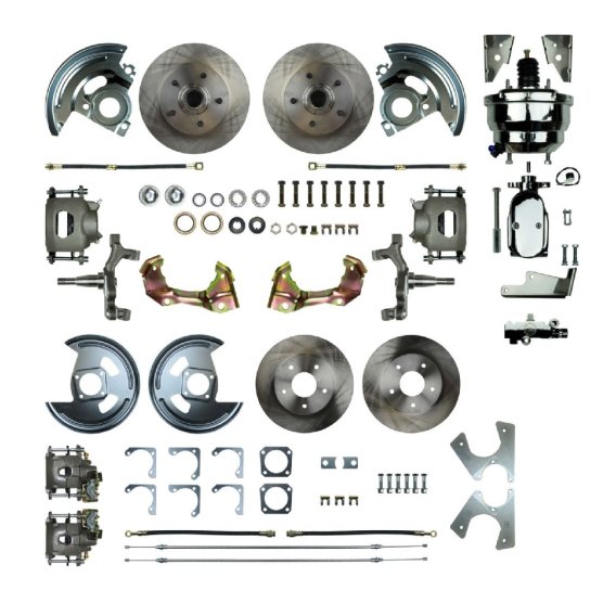 1964-1971 Oldsmobile 442 Front and Rear Brake Conversion Kit The Right Stuff AFXDC41DX