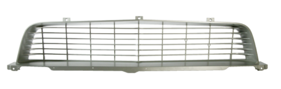 1972-1974 Dodge Challenger Grille - Silver Gray Finish, High-Quality Reproduction