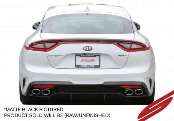 2018-2021 Kia Stinger GT (AWD/RWD 3.3TT) Rear Diffuser [Unpainted] - KB26002 Stillen Exterior Sty...