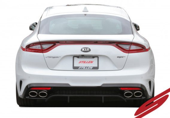 2018-2021 Kia Stinger GT (AWD/RWD 3.3TT) Rear Diffuser [Matte Black] - KB26002MB Stillen Exterior...