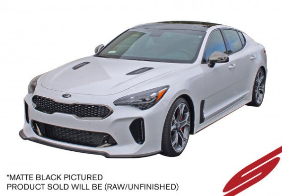 2018-2022 Kia Stinger Front Splitter - AWD/RWD [3.3TT] Unpainted - KB26001 Stillen Exterior Styli...