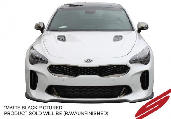 2018-2022 Kia Stinger Front Splitter - AWD/RWD [3.3TT] Unpainted - KB26001 Stillen Exterior Styli...