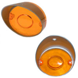 1970-1974 Dodge Challenger & 1970 Dodge Charger Parking Light Lens - Amber Lens Pair