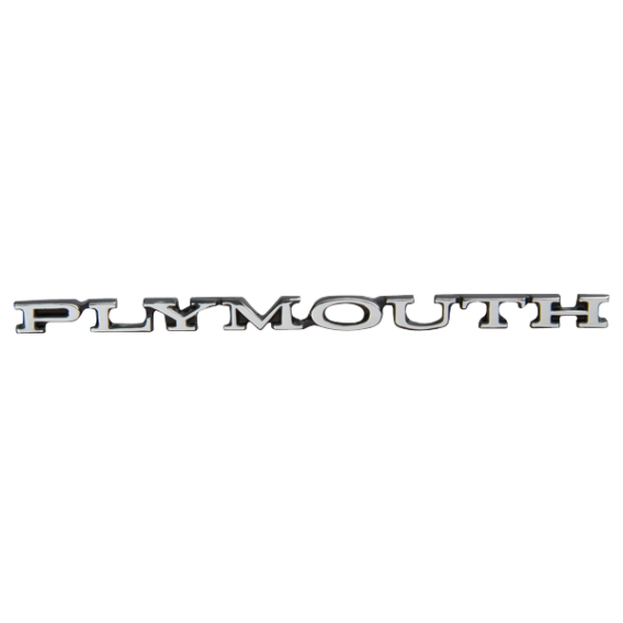 1970 Plymouth Road Runner & GTX Hood Nameplate - 5-5/8" Long, High-Quality Restoration Badge