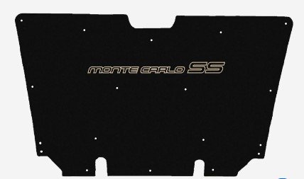 1981-1988 Monte Carlo SS Replacement Hood Liner w/Color Logo Emblem