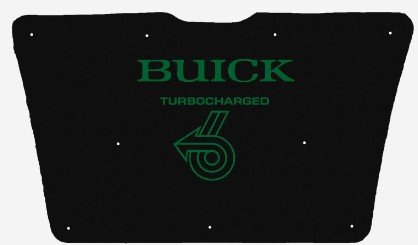 1982-1987 Buick Grand National Replacement Hood Liner w/Color Logo Emblem