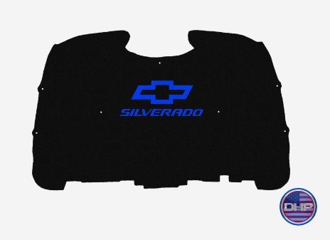 2003-2005 Chevy Silverado Replacement Hood Liner w/Color Logo Emblem