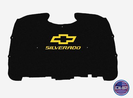 2003-2005 Chevy Silverado Replacement Hood Liner w/Color Logo Emblem