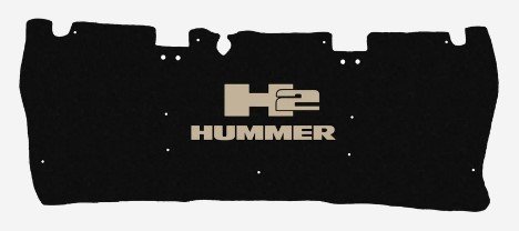 2003-2007 Hummer H2 Replacement Hood Liner w/Color Logo Emblem