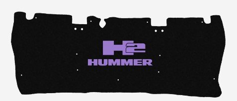 2003-2007 Hummer H2 Replacement Hood Liner w/Color Logo Emblem