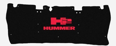 2003-2007 Hummer H2 Replacement Hood Liner w/Color Logo Emblem