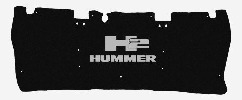 2003-2007 Hummer H2 Replacement Hood Liner w/Color Logo Emblem