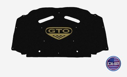 2005-2006 Pontiac GTO Replacement Hood Liner w/Color Logo Emblem