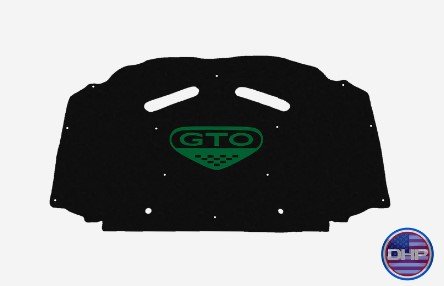 2005-2006 Pontiac GTO Replacement Hood Liner w/Color Logo Emblem