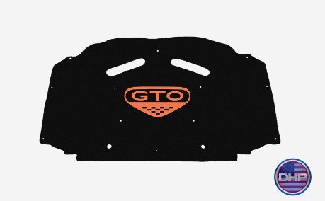 2005-2006 Pontiac GTO Replacement Hood Liner w/Color Logo Emblem