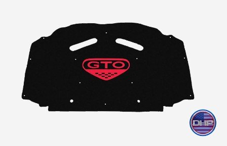 2005-2006 Pontiac GTO Replacement Hood Liner w/Color Logo Emblem