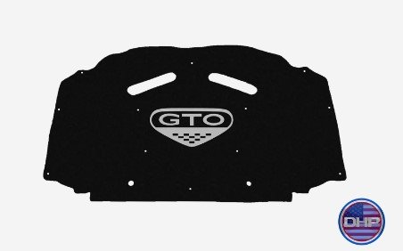 2005-2006 Pontiac GTO Replacement Hood Liner w/Color Logo Emblem