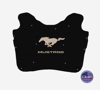 2005-2009 Mustang Replacement Hood Liner w/Color Logo Emblem