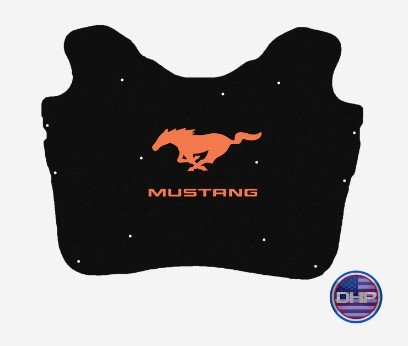 2005-2009 Mustang Replacement Hood Liner w/Color Logo Emblem