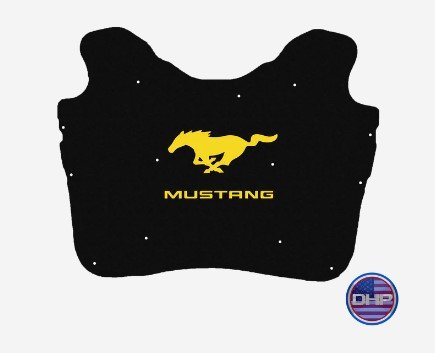 2005-2009 Mustang Replacement Hood Liner w/Color Logo Emblem