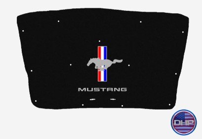 2010-2014 Mustang Replacement Hood Liner w/Color Logo Emblem