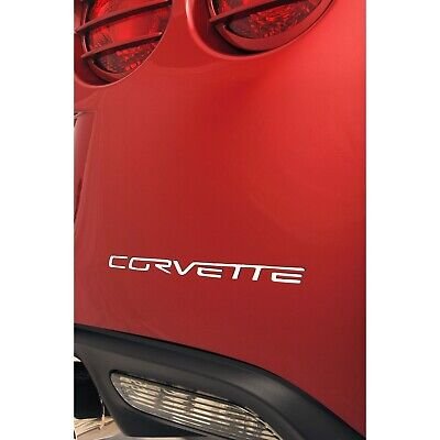 C6 Corvette Stainless Bumper Letters Inserts