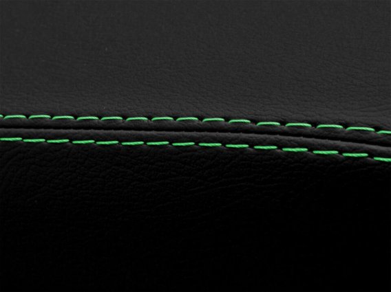 2016-2023 Camaro Console Lid Armrest Cover Leather Green Stitch