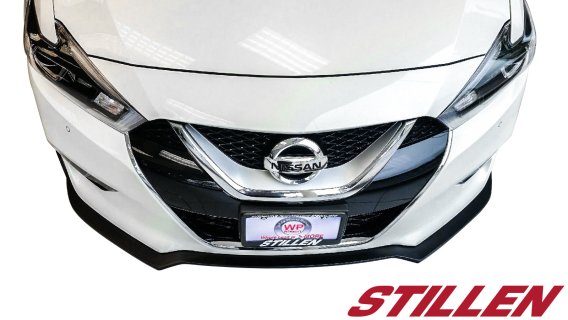 2016-2018 Nissan Maxima Front Lip Splitter [Matte Black] - KB12841 Stillen Exterior Styling