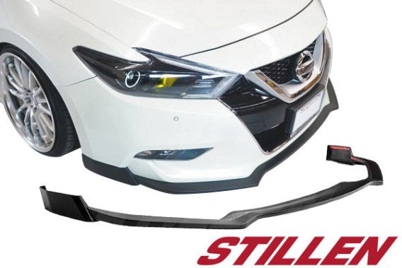 2016-2018 Nissan Maxima Front Lip Splitter [Matte Black] - KB12841 Stillen Exterior Styling