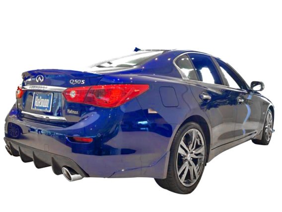 2014-17 Infiniti Q50 Rear Diffuser [Matte Black] - KB11222MB Stillen Exterior Styling