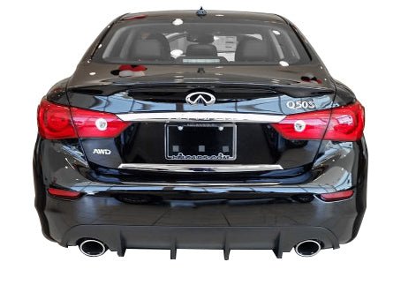 2014-17 Infiniti Q50 Rear Diffuser [Matte Black] - KB11222MB Stillen Exterior Styling