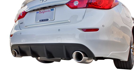 2014-17 Infiniti Q50 Rear Diffuser [Matte Black] - KB11222MB Stillen Exterior Styling