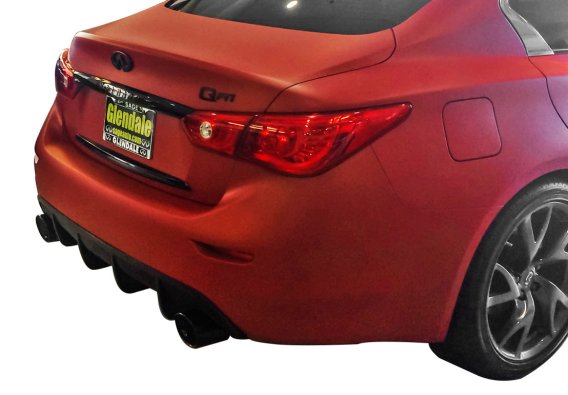 2014-17 Infiniti Q50 Rear Diffuser [Matte Black] - KB11222MB Stillen Exterior Styling