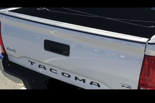 2016-2017 Toyota Tacoma Mirror Chrome Tailgate Letters Inserts Lettering Kit 3D