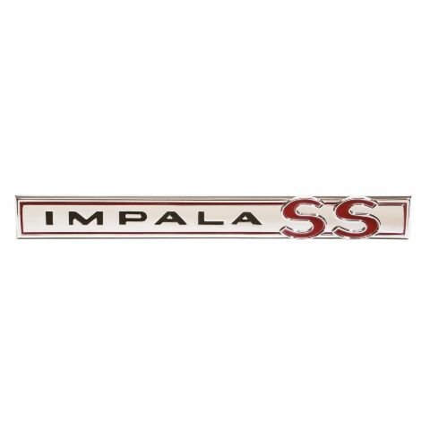 1964 Impala Trunk Lid Emblem, â€œImpala SSâ€, Sold as Each