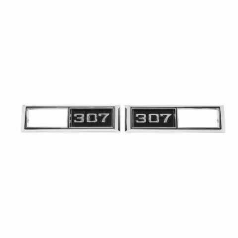 1968 Full-Size Chevrolet, Chevelle, Nova, and El Camino Front Marker Light Bezel, "307" Pair