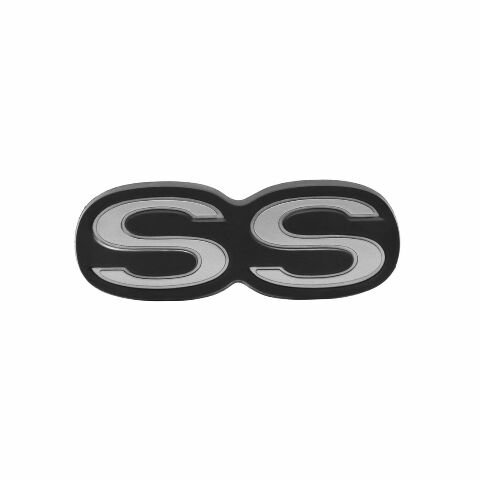 1971-1972 Chevelle Rear Bumper Emblem, â€œSSâ€, Sold as Each