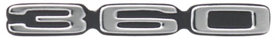 1973-1976 Dodge Dart & Duster 360 Fender or Hood Emblem - Tape Back for Secure Installation