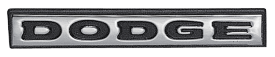 1972-1974 Dodge Dart Demon "DODGE" Decklid Emblem - Chrome Finish, Premium Quality Replacement