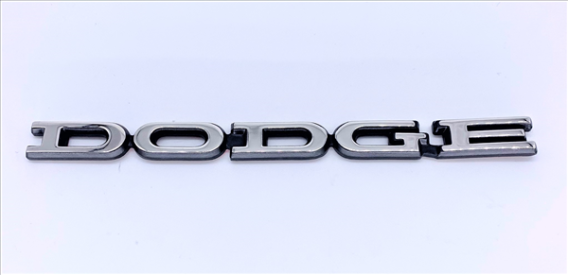 1972-1974 Dodge Dart "DODGE" Hood or Trunk Lid Emblem - Adhesive Backed for Easy Installation