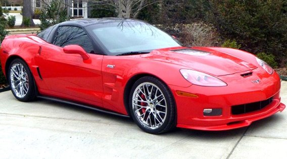 C6 Corvette ZRAL-1 Painted Front Chin Spoiler Splitter