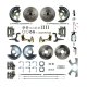 1967-1967 Pontiac Firebird Front and Rear Brake Conversion Kit The Right Stuff AFXSD42CX