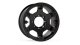 Fits Jeep JK/JL/Gladiator Nomad Off-Road Wheel Deluxe 8x6.5 " Metallic Black Each For 07-Pres Wra...