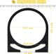 1997-2004 Corvette C5 Cup Holder Bezels Strap For Larger Drinks 