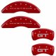 2015-2019 Ford Mustang GT MGP Caliper Covers Red