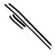 1971-73 Mustang Coupe Outers Only Authentic Window Felts Whiskers Kit (4pcs)